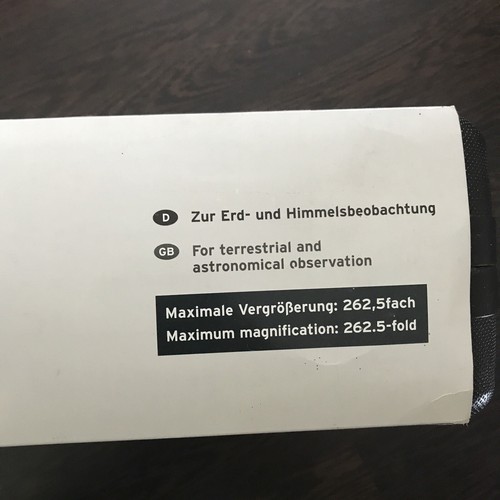 Reflektor Spiegel Teleskop TCM OVP Neu 260 Fach Vergrösserung Stern Fernrohr - Bild 4 von 10