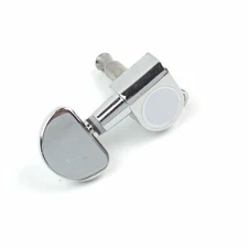 1x Guitar Machine Head Tuning Key Peg Mushroom-Shape, Treble Side G/B/E Chrome