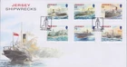 Unaddressed Jersey First Day Cover FDC 2011 Shipwrecks Set
