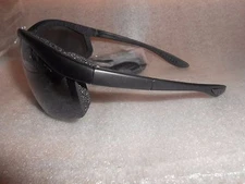 Encon Xtreme Safety Glasses Smoke Lens Black Frames Fogstopper & Lanyard