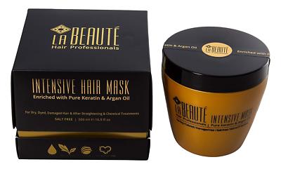 La Beaute Intensive Hair Mask - Pure Keratin & Argan Oil 16.9 fl.oz / 500 ml