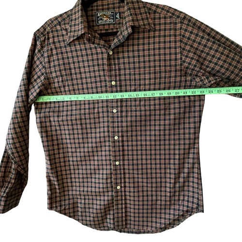American Living Shirt Men's multicolor Plaid Button Up Long Sleeve SZ/M - Picture 6 of 15