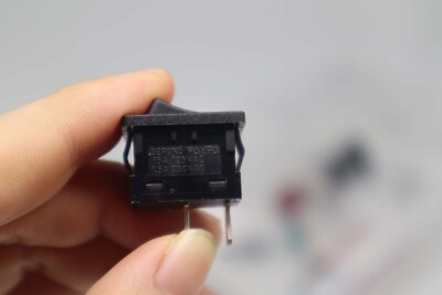 1 PCS DEFOND CRT-1115-0 Switch 2 Pins ON-OFF Maintained 2 Positions Black
