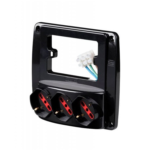 ROSI RS94133 Emilia Smart Multipresa da Parete 3 Prese Schuko / Bivalente 16A - Imagen 4 de 4