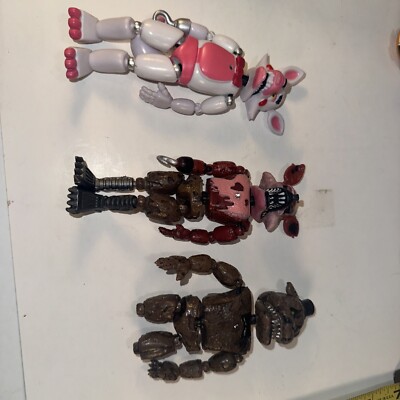 FNAF five nights at Freddy s action figures Lot One Missing Legs UB1