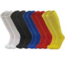 Men's Sport Football Soccer Long Socks Solid Knee High Bottom Non-slip Stockings