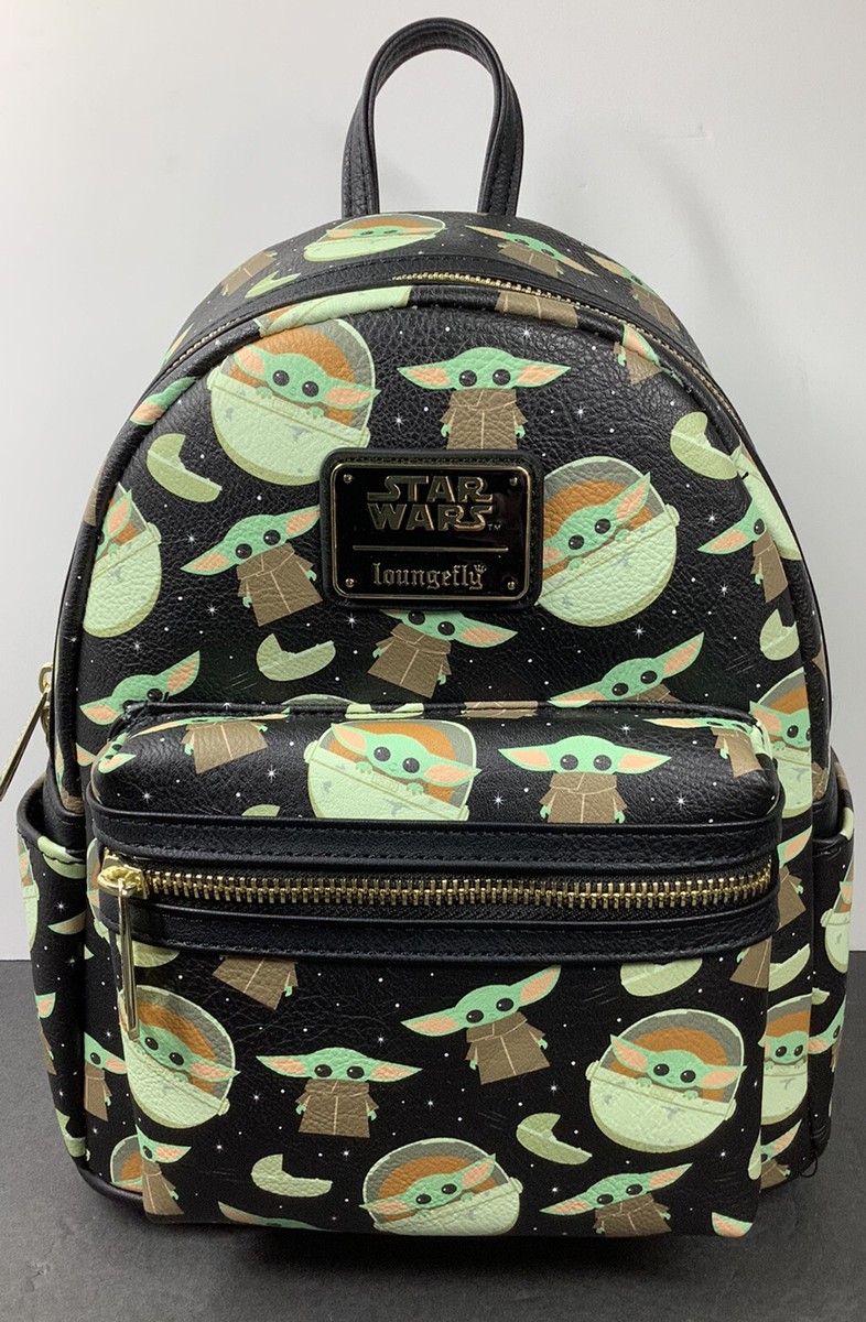 Loungefly Disney Parks Star Wars Mandalorian The Child Baby Yoda Backpack  NEW