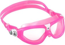 Aquasphere SEAL Kids Ages 6  Swim Goggles, pink and white