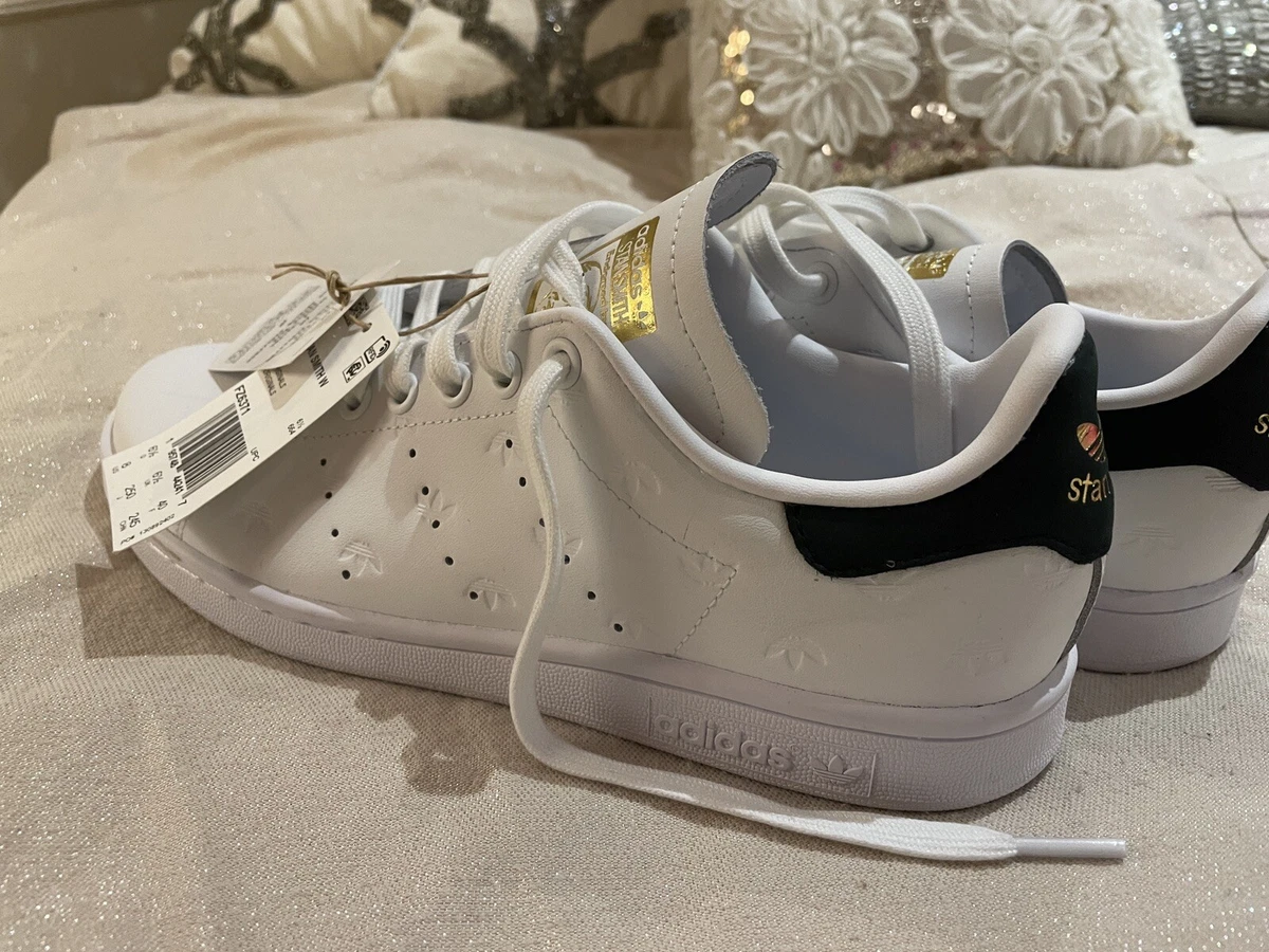 adidas Stan Smith White with black gold Size 8 Women's Size 6 for | eBay