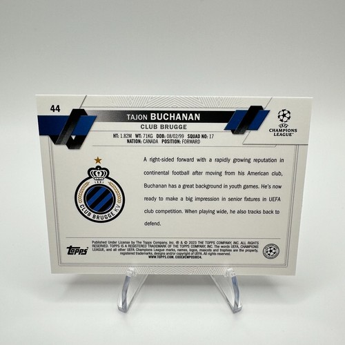 2022-2023 Topps Competizioni UEFA per club Inferno Foil #44 Tajon Buchanan - Foto 2 di 2