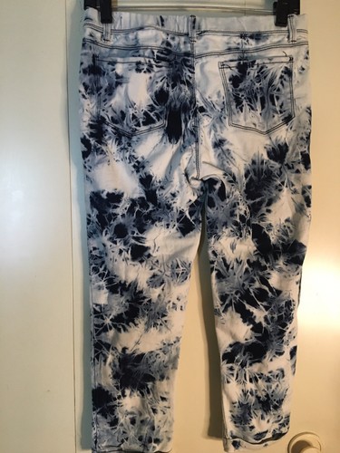 Jordache Crop Jegging Girl’s XL 14/16 Tie Dyed Denim Capri Jeans Trendy Summer - Picture 6 of 7