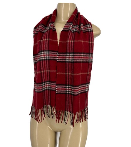 Cashmere Plaided Scarf Made In German Fringe Unisex - 第 1/5 張圖片
