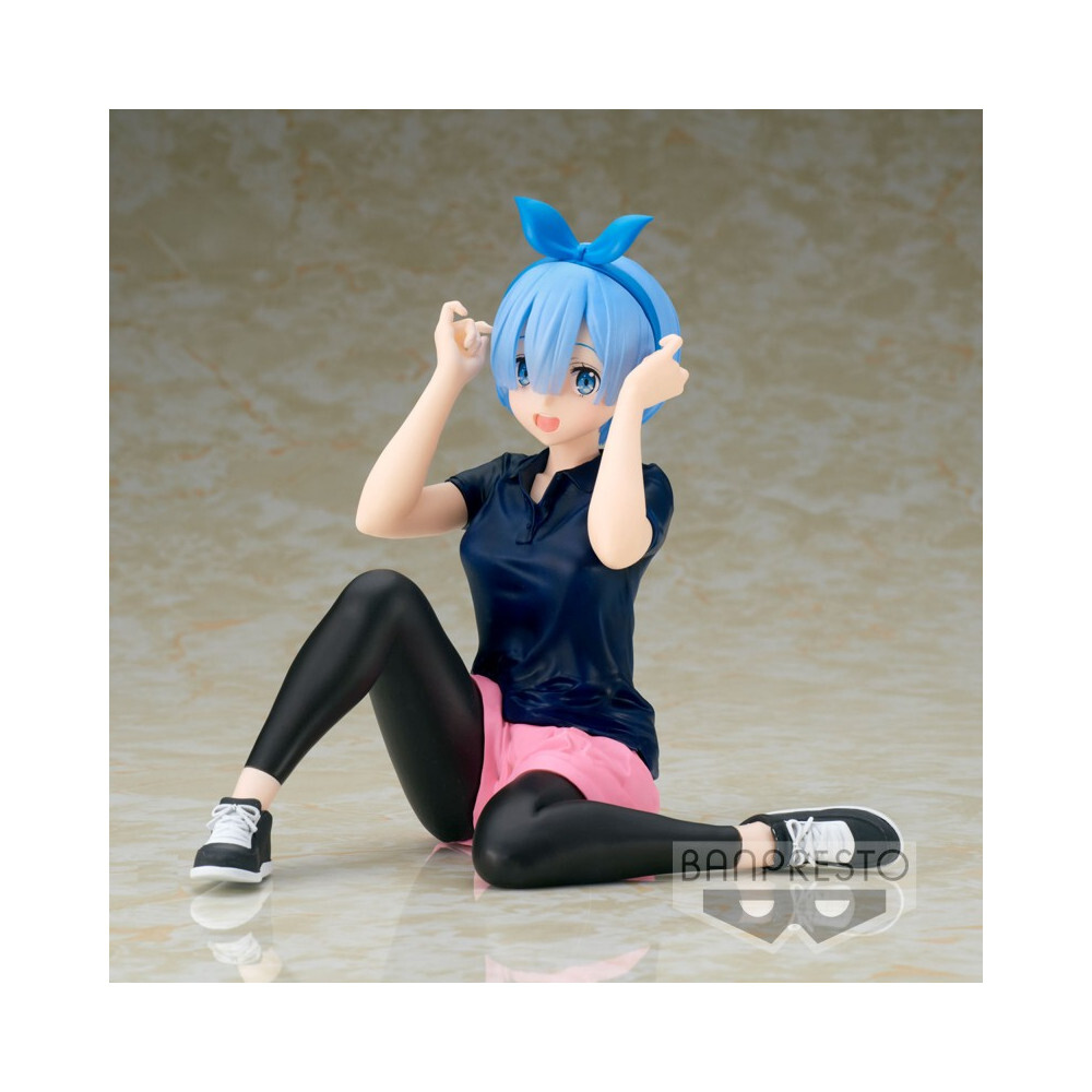 Figurine Rem Relax Time par Banpresto en version Training style pour collectionneur