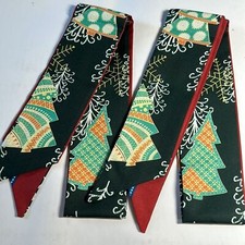 Two Christmas Thin Purse Scarves/ Hair Ties / Scarves- 774