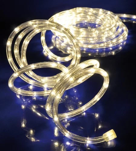 LED-Lichterschlauch 10 m warmweiße LEDs netzbetrieben IP44 I 200 LEDs Outdoor . - Bild 1 von 1
