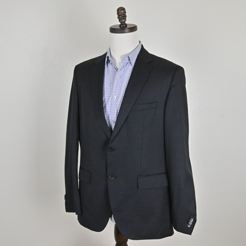 Hugo Boss Reda Super 100 italienischer Stoff formell Business Freizeit schwarz Blazer 42R