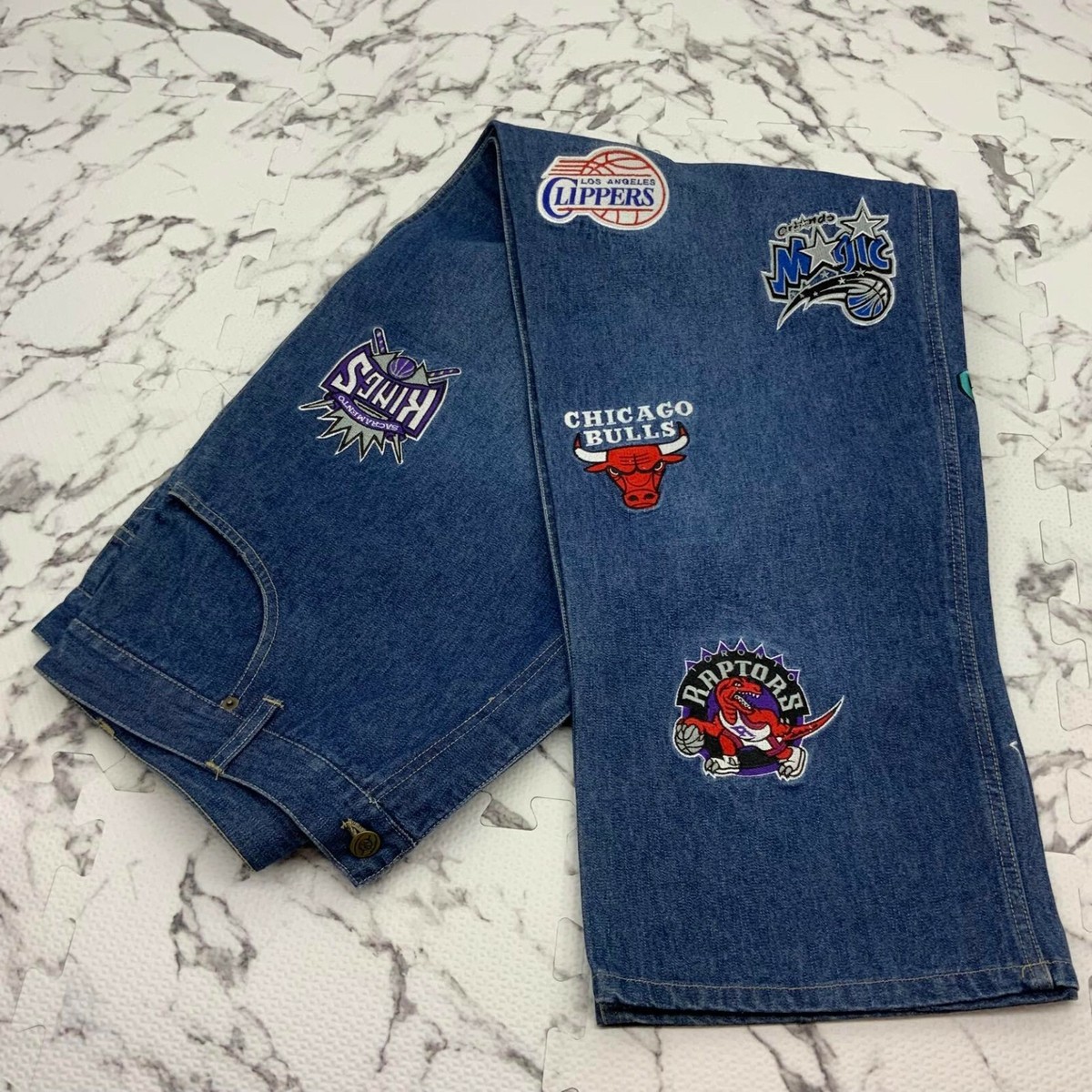 Men's NBA Blue All Over Teams Limited Edition Denim Pants | eBay Men's NBA Blue All Over Teams Limited Edition Denim Pants | eBay