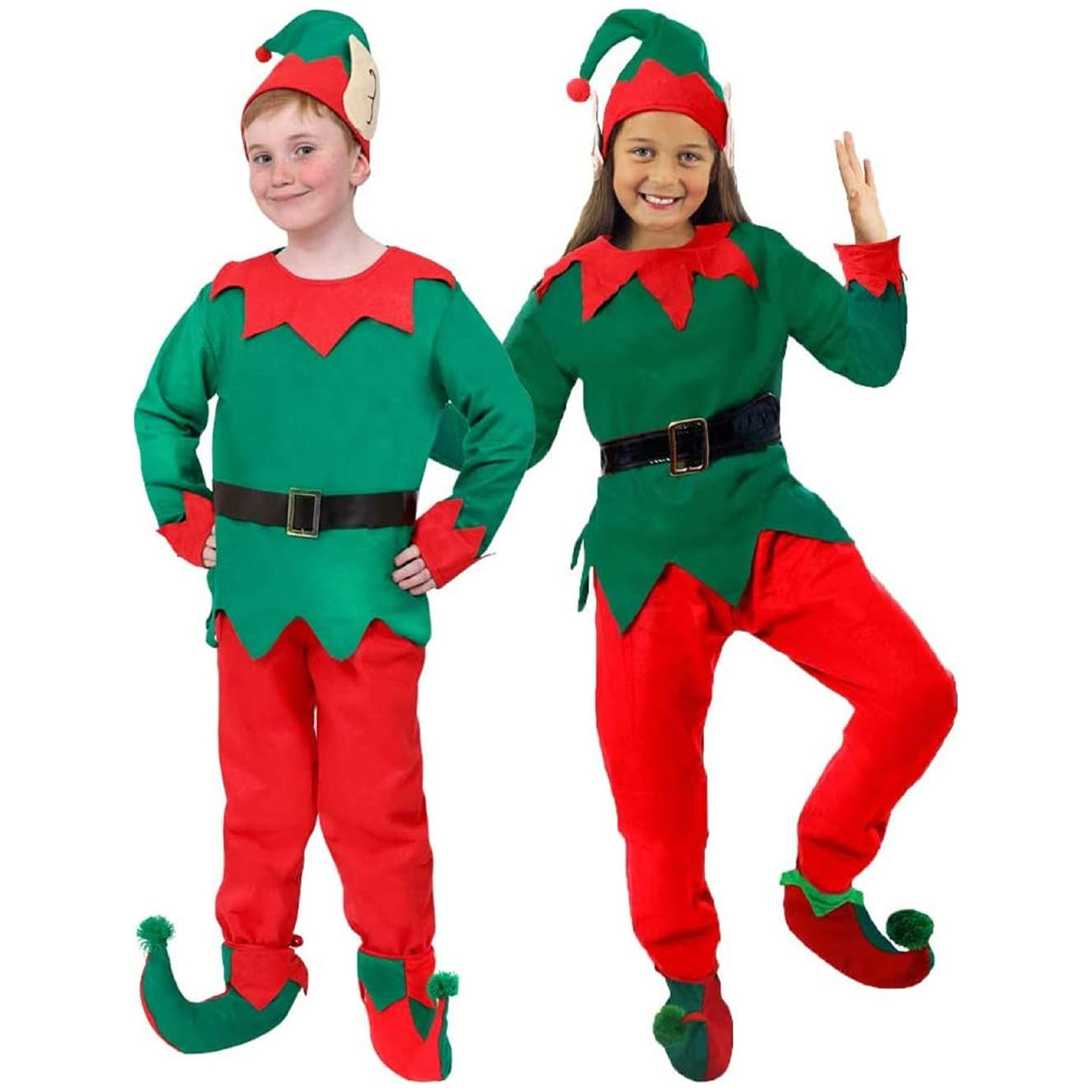 DISFRAZ ELFO NIÑO 5 PIEZAS SANTA PEQUEÑO AYUDANTE NAVIDAD NAVIDAD DISFRAZ