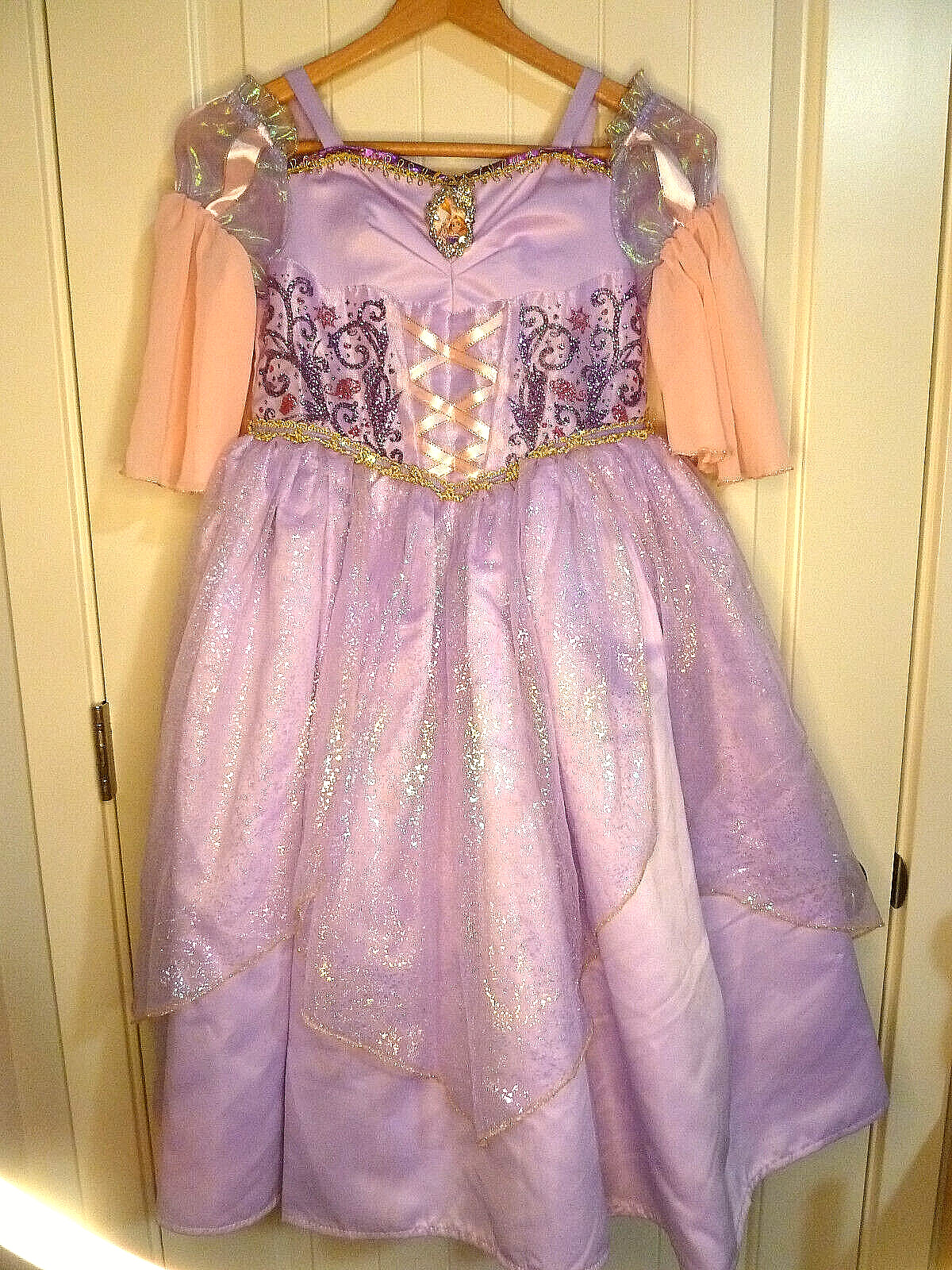 Disney Princess Tangled Rapunzel DELUXE Dress Costume… - Gem