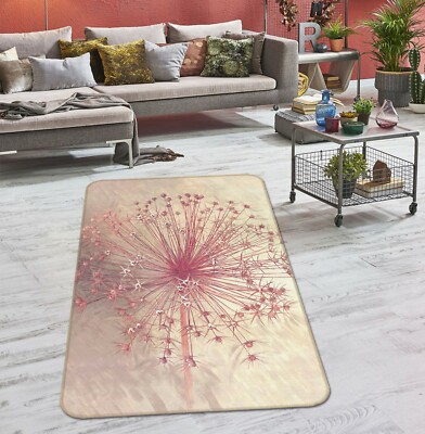 3D Beautiful Pink Flower NAO7731 Game Rug Mat Elegant Photo Carpet Mat Fay