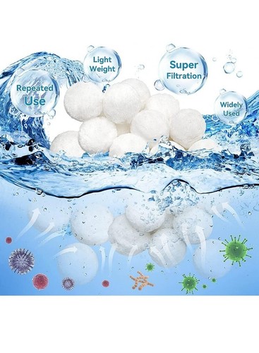 800g Pool Filter Balls for Sand Filter Pump for Above Ground Pool - Reusable... - Picture 3 of 7