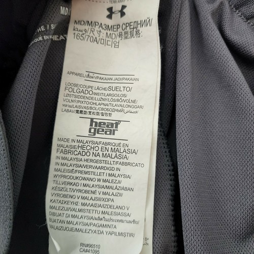 Under Armour Women's Sz M MEDIUM Loose HEATGEAR SHORTS Gray & White - Picture 5 of 6