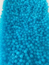100 pcs 8mm Blue Clear Acrylic Beads - For making jewelry- Craft - DIY 49