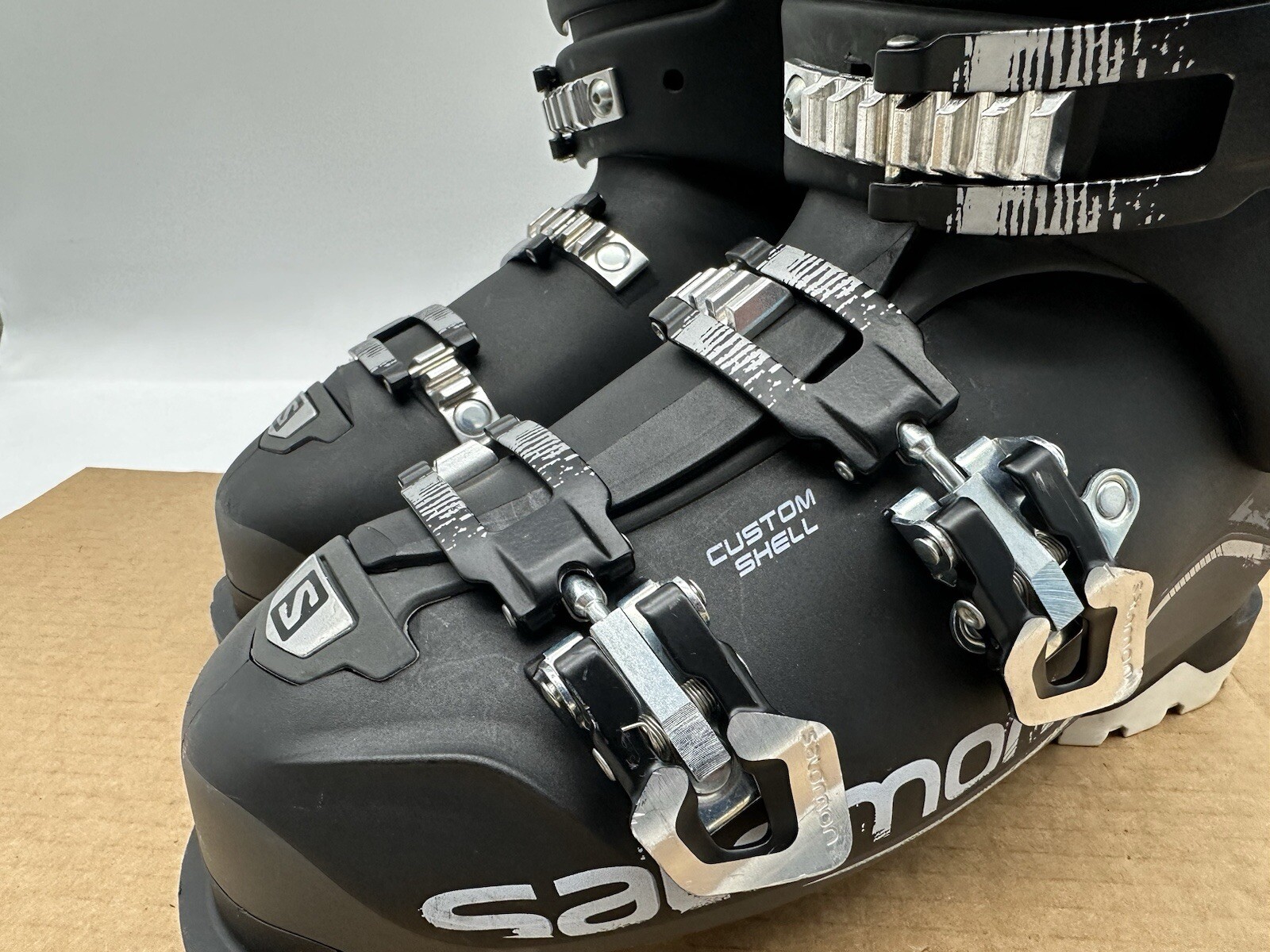 Scarponi da sci invernali Salomon X Pro Energyzer 100 neri uomo 26 5 ottime condizioni