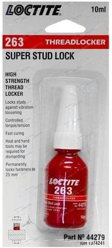 Loctite 263 High Strength Threadlocker 1 Ml, Red - Picture 3 of 12