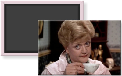 Murder She Wrote Jessica Fletcher Tea Time Angela Lansbury Image Magnet 2 x 3