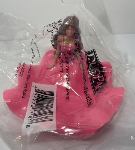 Decopac Barbie Charm DecoSet Cake Topper Hispanic New Birthday Decorations