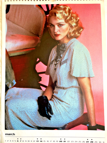 Vintage 1991 Madonna Calendar Oliver Books Rare UK Import VGC 17x12 - Picture 4 of 14
