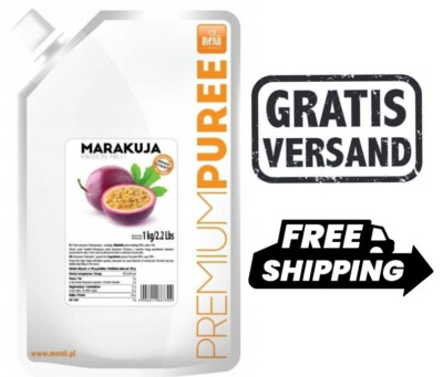 MARACUJA Passions-Frucht-Püree Premium 1KG für Desserts Smoothie Bowl Quark