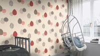 Rasch Tapete Casablanca 309515 Rot Beige Grau Stylisch Grafisch Baum