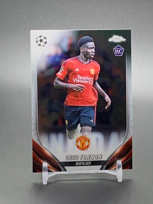 2023-24 Topps Chrome UEFA #42 OMARI FORSON Manchester United RC