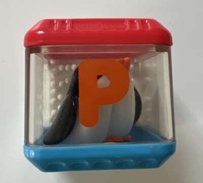 Alphabet Letter P Penguin Fisher Price Peek A Boo Replacement Block Travel Toy