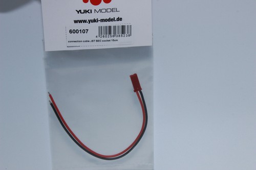 Yuki 600107 Connection Cable JST BEC Socket 15 cm Cable NEW in OVP