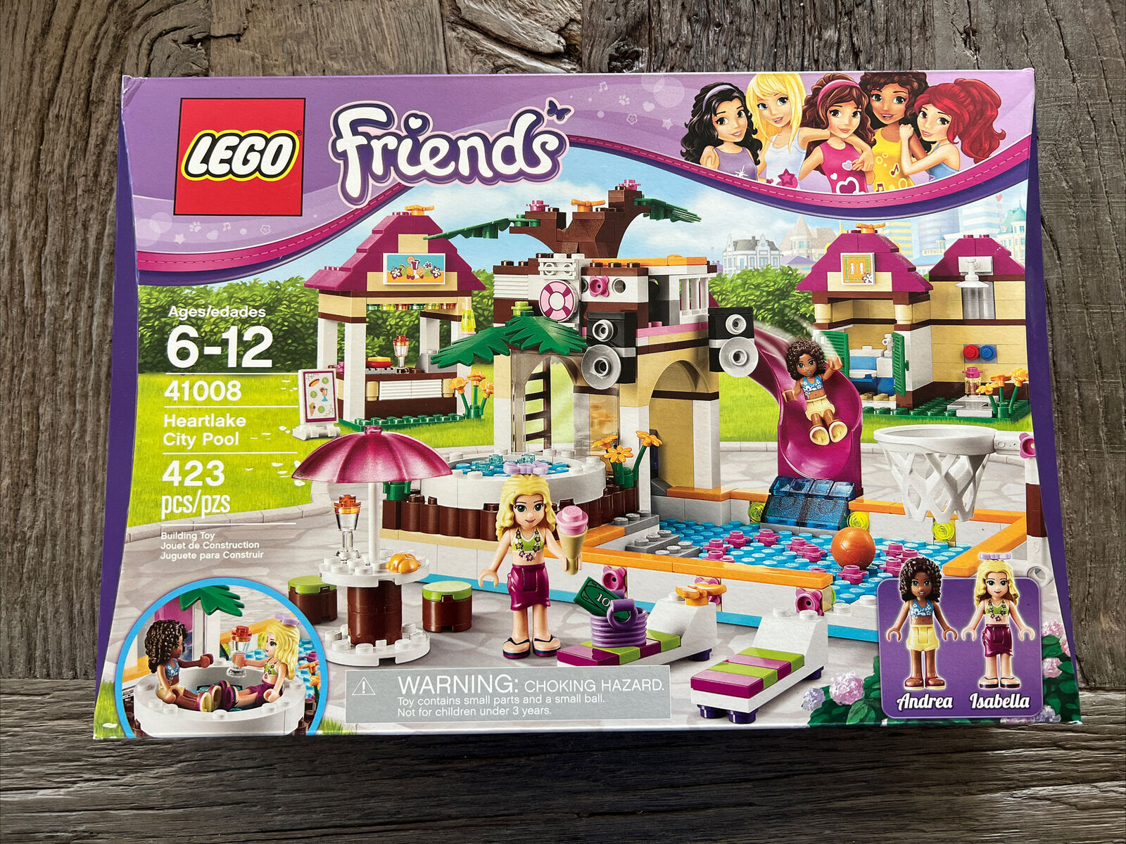 New LEGO Friends 41008 Heartlake City Pool SET 423 pcs age 6-12 SEALED Retired