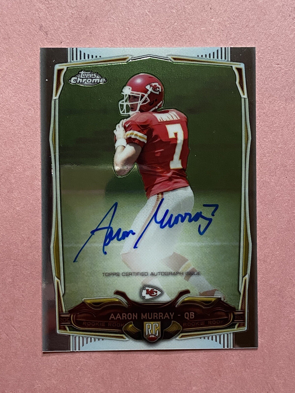Aaron Murray Topps Chrome #129 Autograph