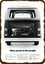 1972 VOLKSWAGEN VW BUS Station Wagon Vintage-Look DECORATIVE REPLICA METAL SIGN