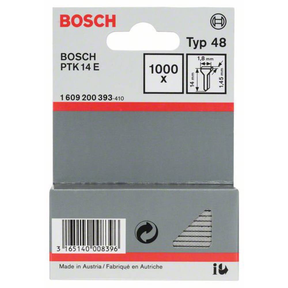 Bosch Accessories 1609200393 Chiodi per graffette tipo 48 Dimensione del