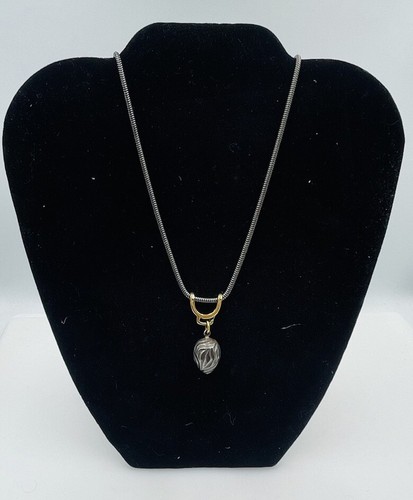 Pedro Boregaard Sterling Silver & 18k Yellow Gold Egg Drop Long Chain Necklace - 第 1/6 張圖片
