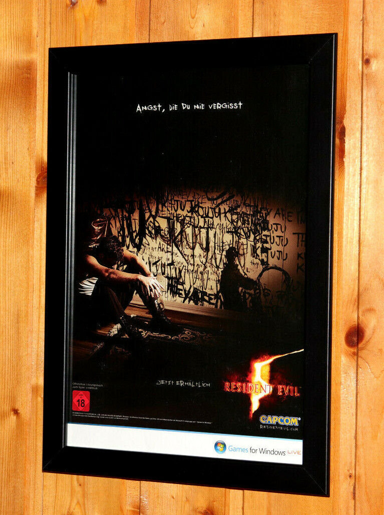 ORIGINAL Dual-Sided Resident Evil 5/Dead Rising Video Game Poster:11x17