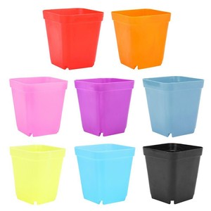 20pcs-Mini-Square-Plastic-Plant-Flower-Pot-Home-Garden-Green-Plants-Trays-US