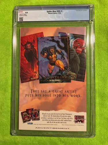 SPIDER-MAN 2099 #1 CGC 9.4 PÁGINAS BLANCAS ORIGEN DE SPIDER-MAN 2099 - Imagen 2 de 2