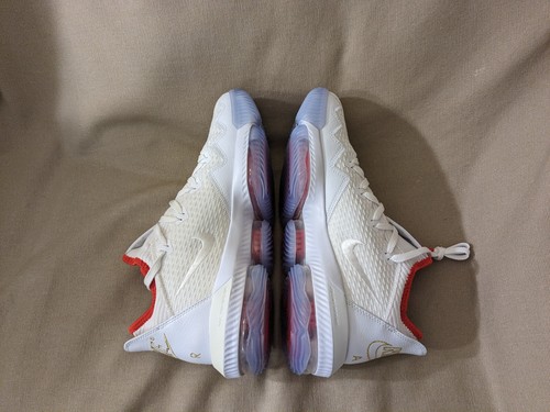 Nike LeBron James 16 Low Draft Night White Ice Gold LBJ CI2668 100 Schuhgröße 10 - Bild 9 von 12