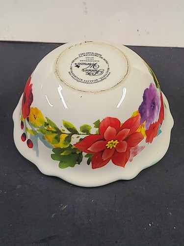 Four (4) Pioneer Woman Nesting Measuring Cups/Bowls SPRING BOUQUET Stoneware - Picture 3 of 19