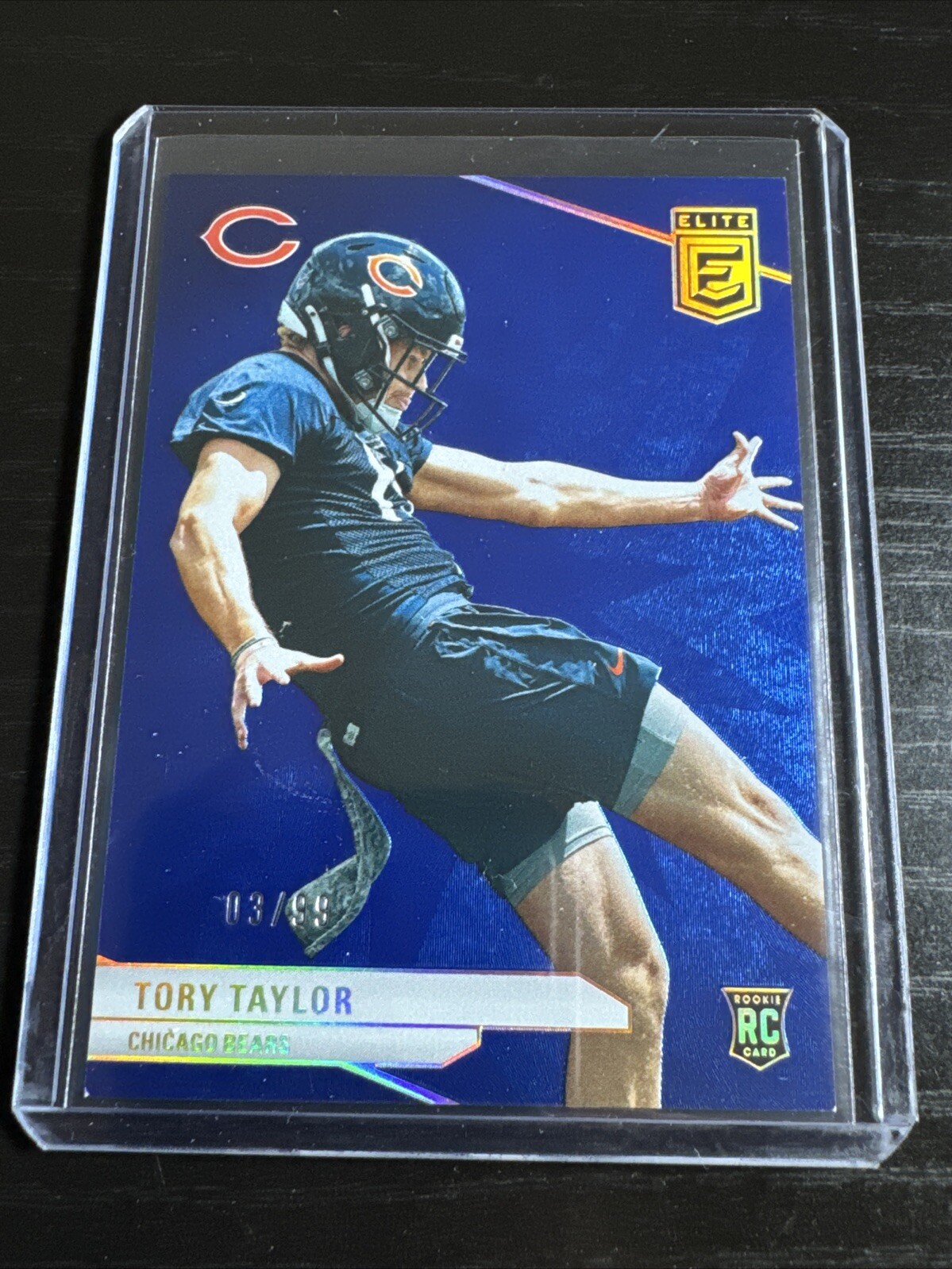 2024 Panini Donruss Elite Tory Taylor #101 Blue 3/99 RC