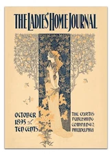 Ladies’ Home Journal 1895 Poster – Vintage Art Nouveau Magazine Cover Print
