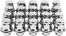 20 Pcs Chrome Closed End Mag Style m12x1.5 Lug Nuts with Washer Lug Nuts Compati
